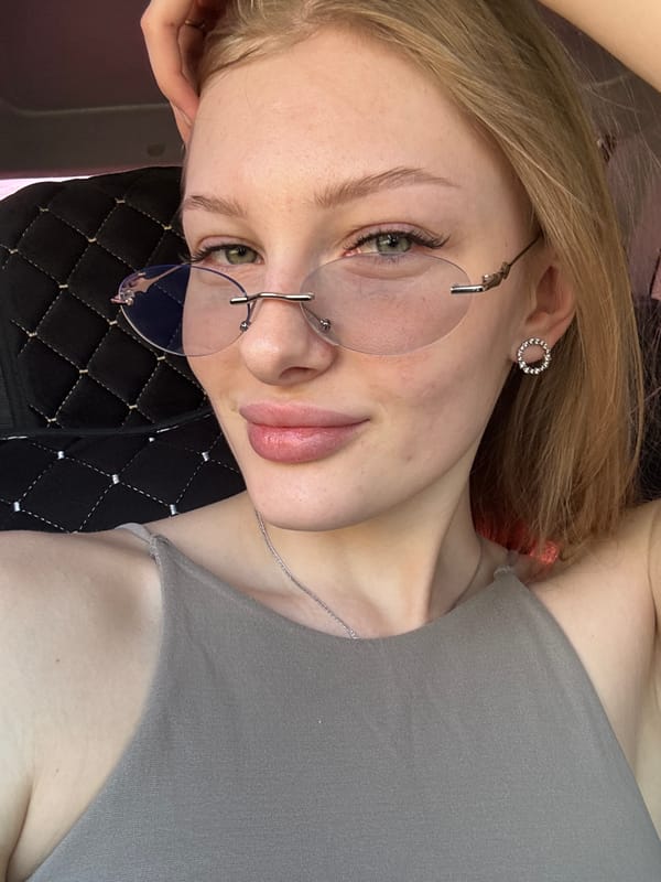 Woman takes selfie in Perm, Russia