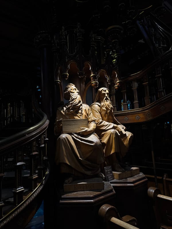 Evening documentation of Notre-Dame Basilica interior in Montreal