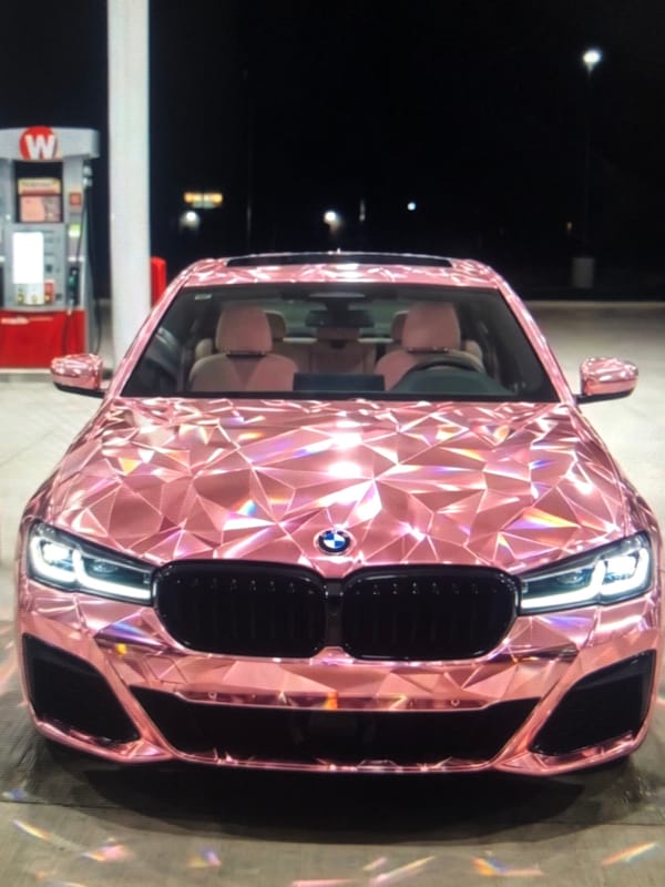 Pink BMW and overloaded trucks spotted in Lhokseumawe