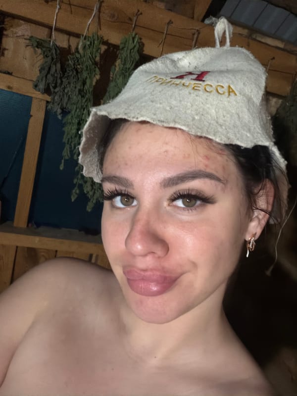 Sauna evening and downtime in a rural Russian setting