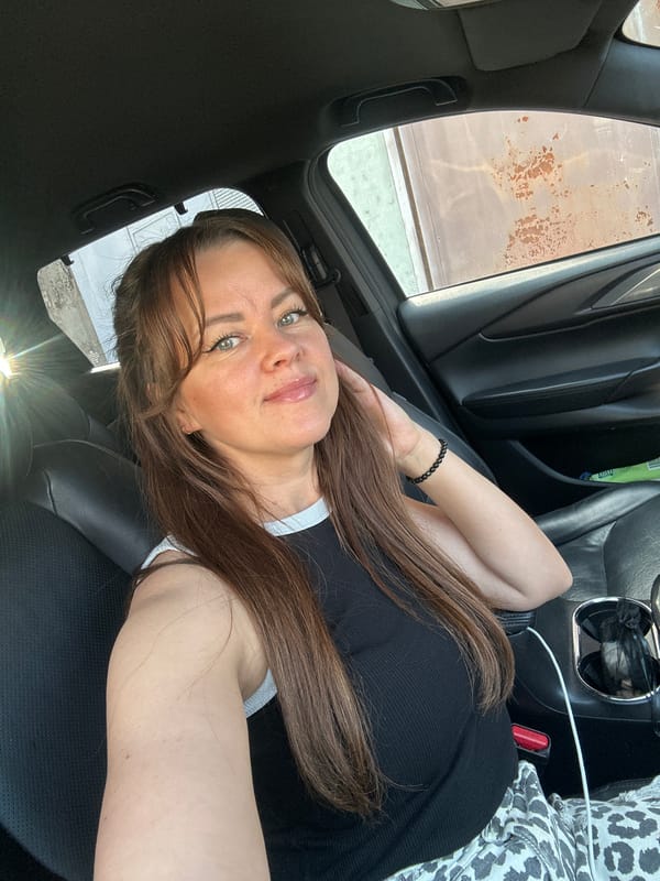 Quick selfie session from the driver's seat in Chaikovsky