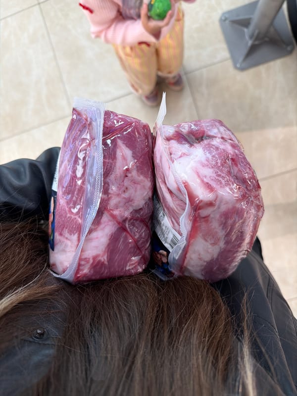 Packaged meat observed in Moscow morning hours