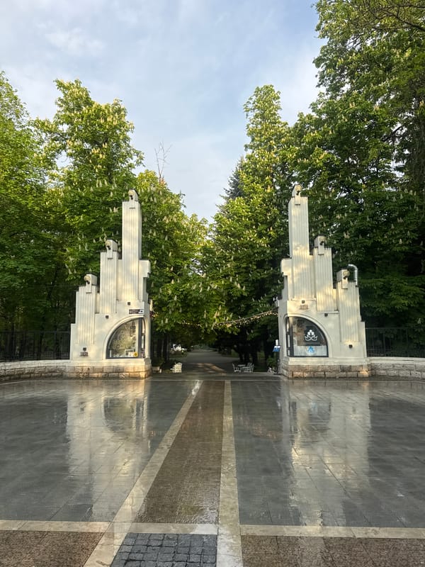 Vladikavkaz street documentation captures monuments, architecture, Victory Day displays
