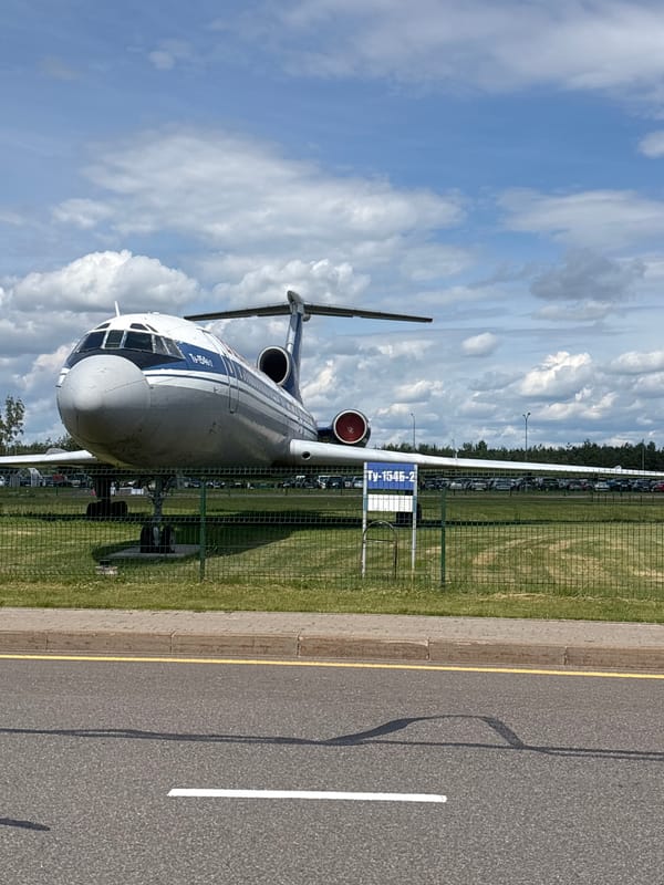 Tupolev Tu-154 on a sunny afternoon in Minsk