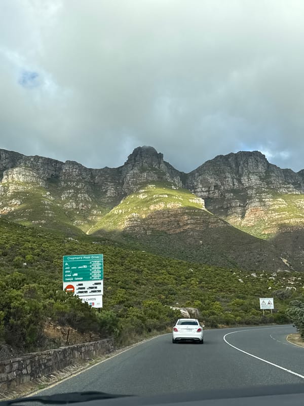 Mountain landscape documented near Chapman's Peak Drive, Hout Bay