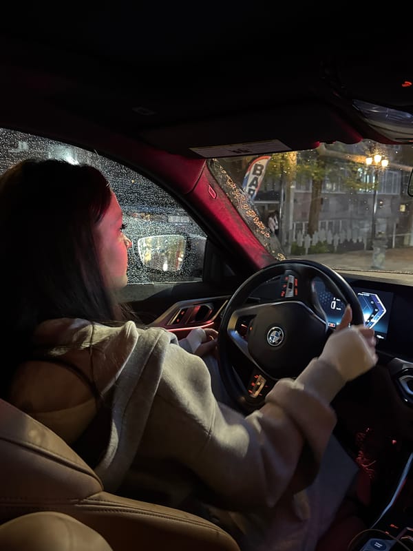 Evening drive and coffee shop moments captured in Yerevan