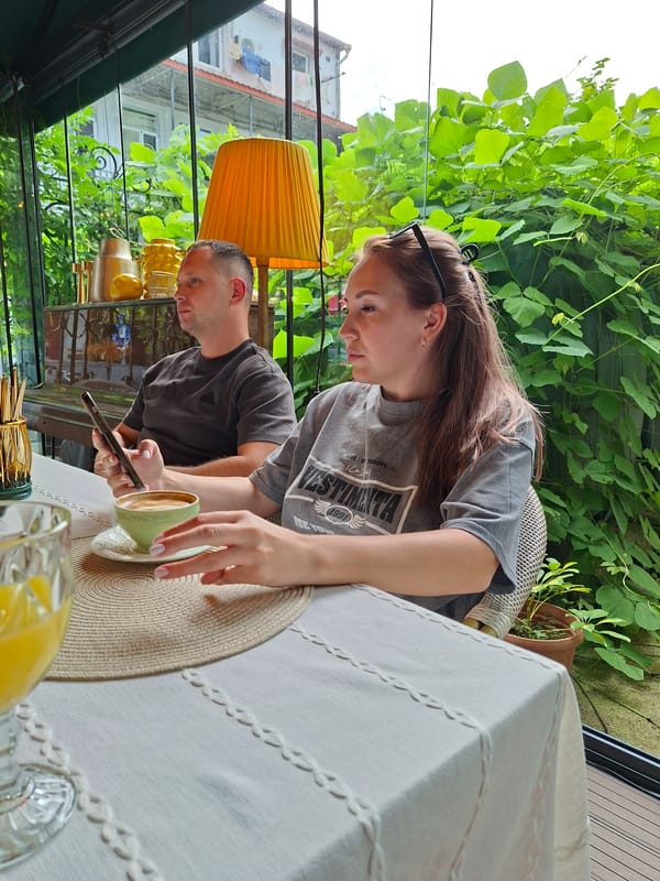 Lazy summer morning eating and walking around Batumi