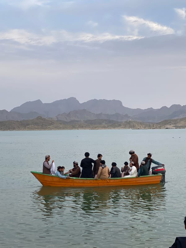 Community gathering features boat trips at Afghan lakeside