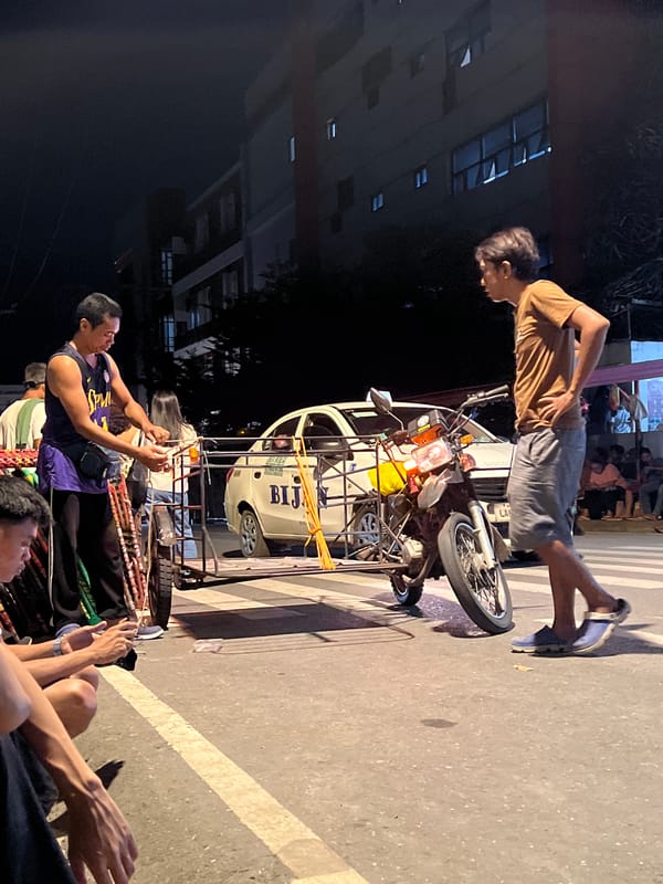 Late-night activity outside Davao's Southern Philippines Medical Center