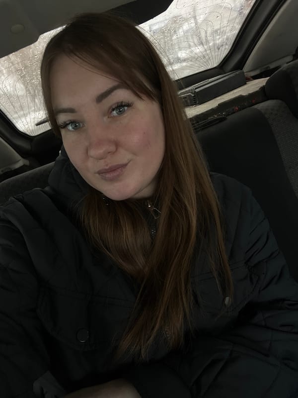Woman takes selfies during snowstorm in Chaikovsky, Russia