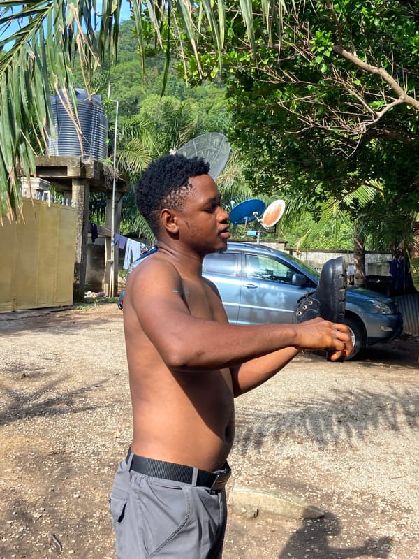 Morning moments captured in Mararaba, Nigeria residential compound