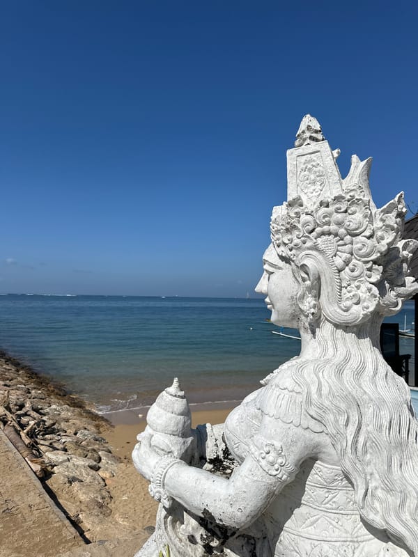 Bali resort life meets traditional culture along a Denpasar beachfront