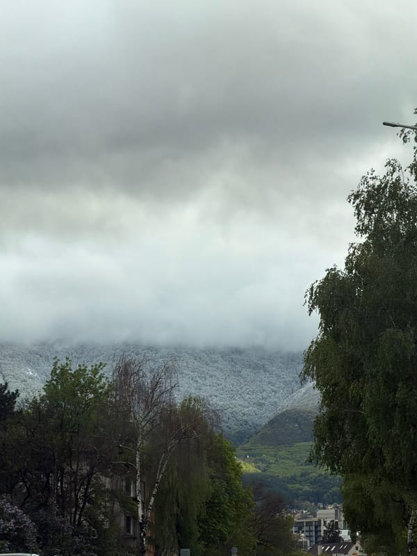 Overcast conditions observed in Sofia mountain region