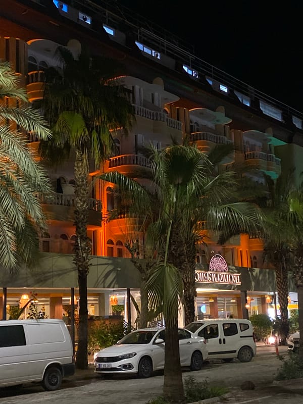 Evening scenes documented across Alanya, Turkey neighborhoods and streets