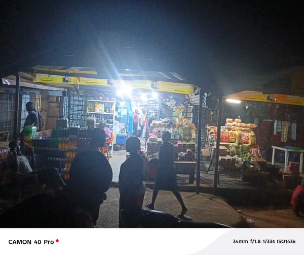 Evening market activity observed in Langtang, Nigeria
