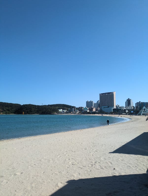 Morning coastal scenes documented along Ulsan, South Korea shoreline