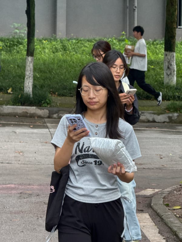 Early morning street activity documented across Jiangjin, China