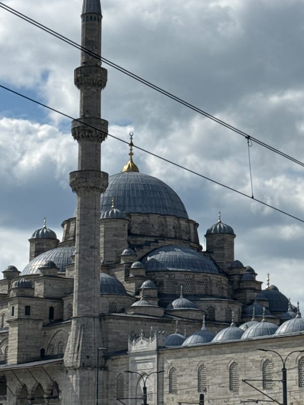 Witness documents Yeni Cami mosque architecture in Istanbul