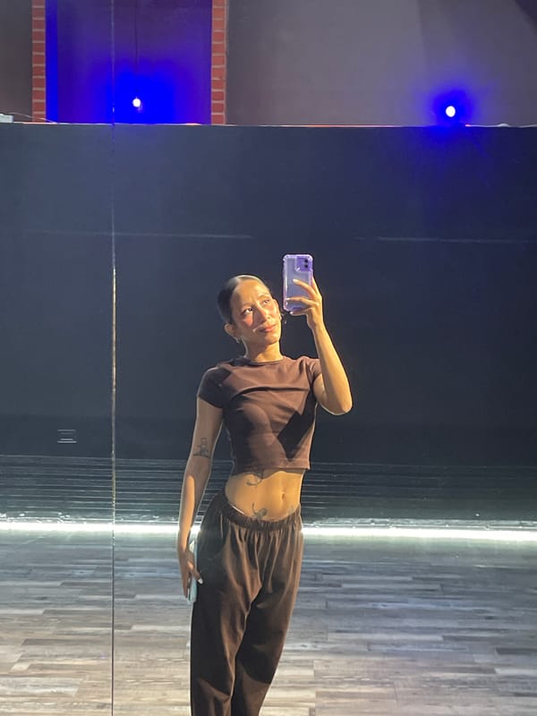 Dance studio selfies and soccer watch party in Pampatar