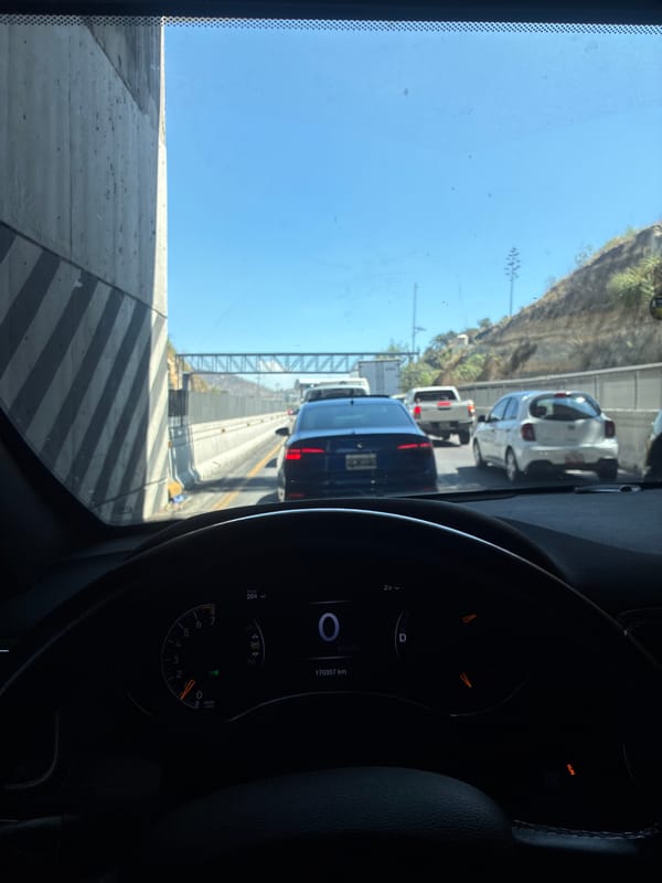 Traffic jam reported on highway in Atizapán de Zaragoza