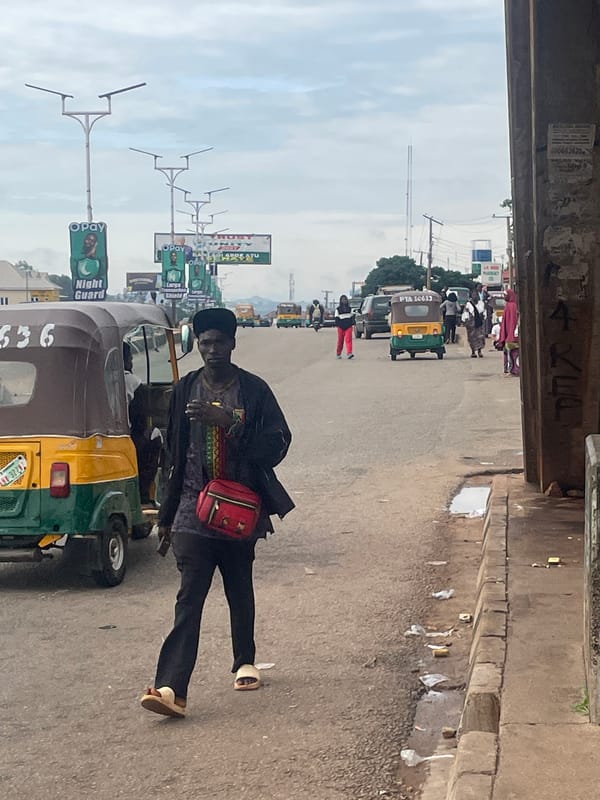 Morning street life in Gura Top and Jos, Nigeria