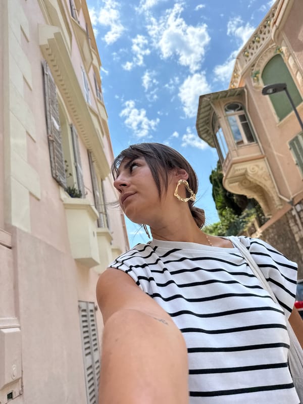 Woman's morning routine documented across Cannes, France