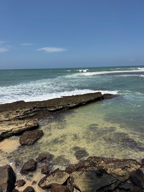 Relaxed morning at a beachside property on Sri Lanka's south coast