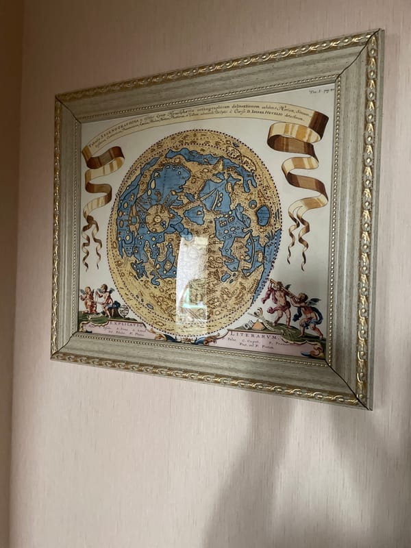 Decorative items spotted on walls in Moskovskiy, Russia