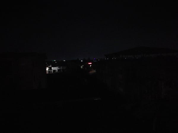 Nighttime cityscape captured in Lagos, Nigeria