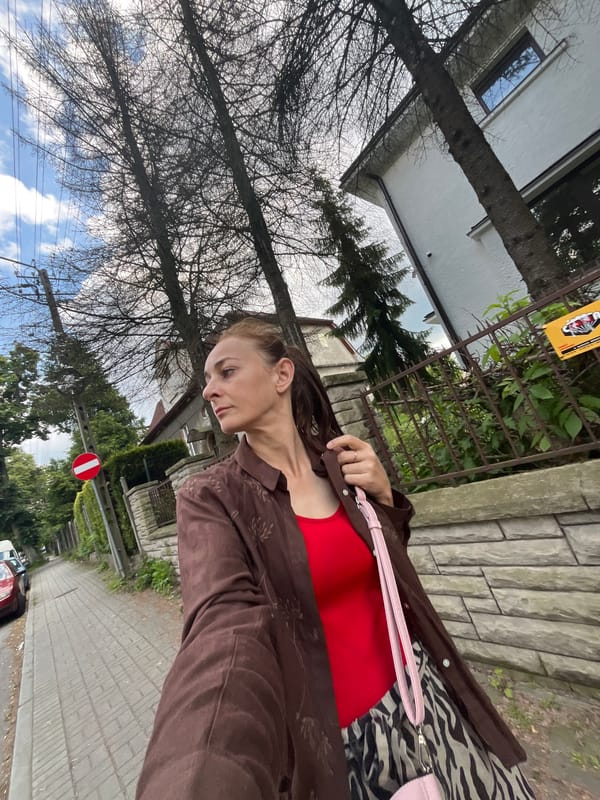 Afternoon stroll through residential streets, selfies and street details