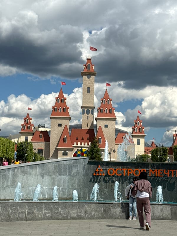 Exploring Ostrov Dreams theme park and its fairy-tale castle in Moscow