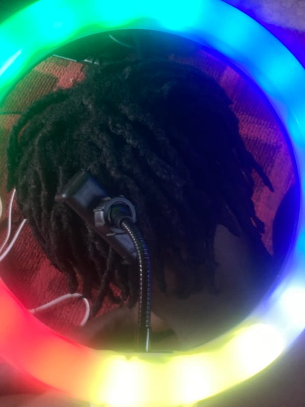 Ring light photography session documented in Narayi, Nigeria