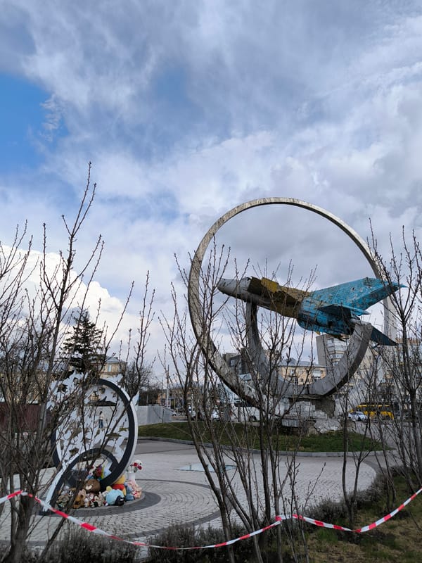 Tourist documentation of Vinnytsia landmarks and Soviet jet memorial