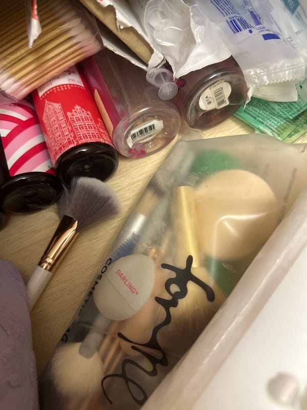Personal belongings and study materials documented in Kazan home