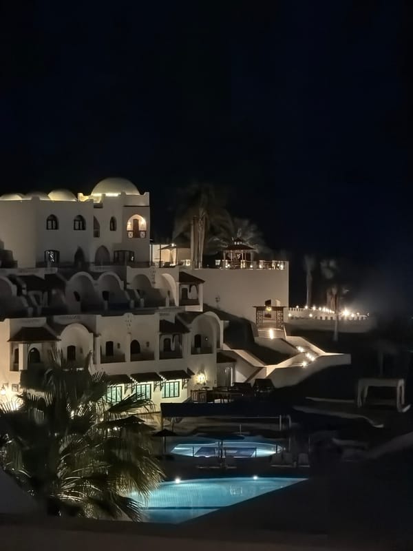 Nighttime resort scenes captured in Sharm El Sheikh
