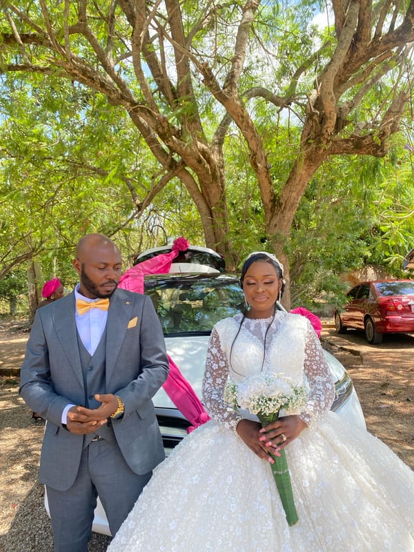 Newlyweds celebrate wedding day in Dutsen Kato, Nigeria