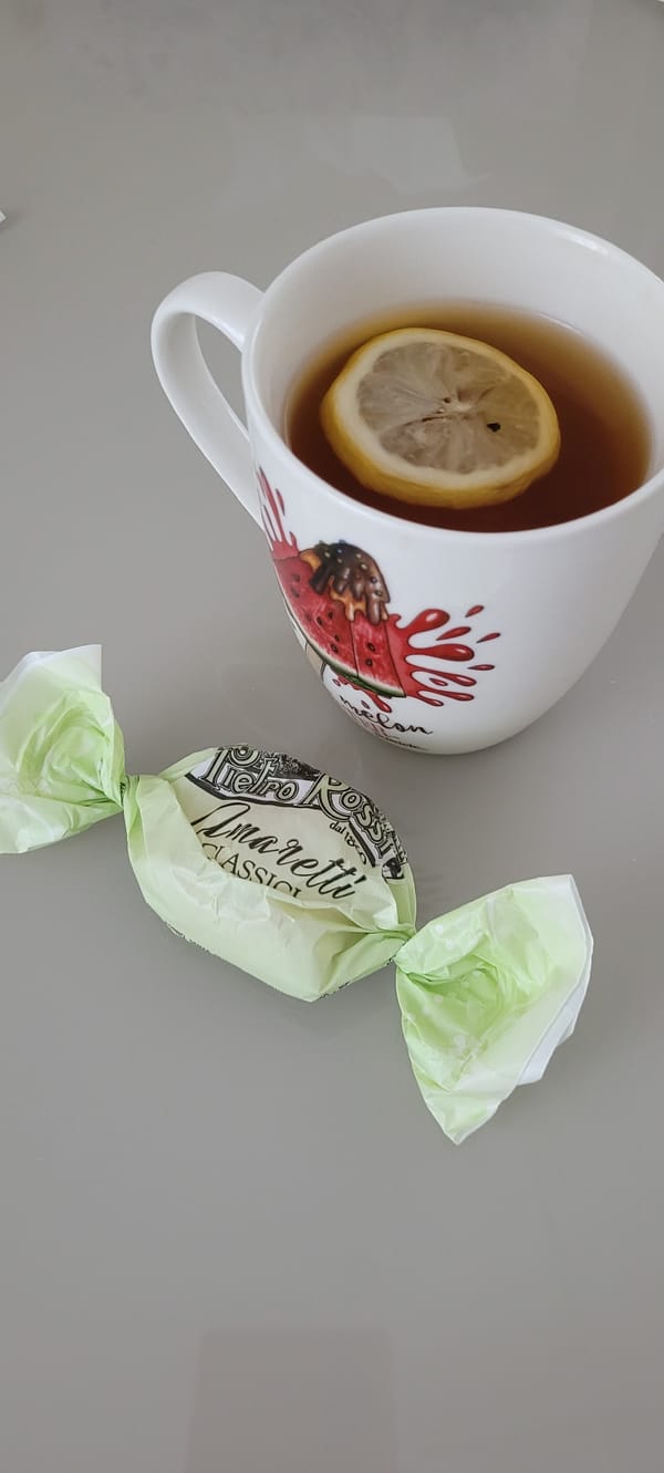 Tea and snacks on a Riga table, midday break