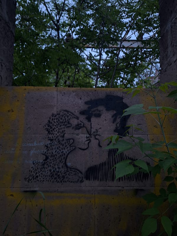 Street art and urban exploration documented across Gyumri, Armenia