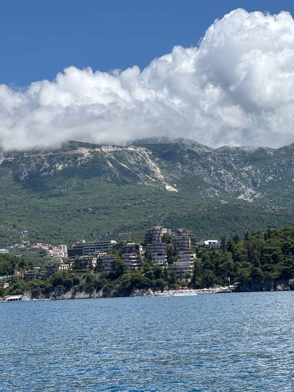 Scenic coastal views captured across Budva, Montenegro waterfront