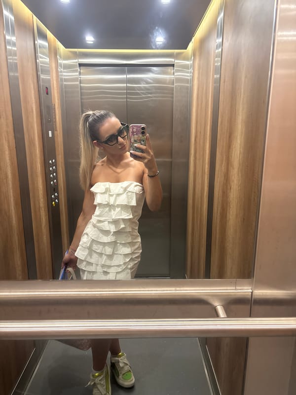 Sofia morning: elevator selfie and a plate of scrambled eggs