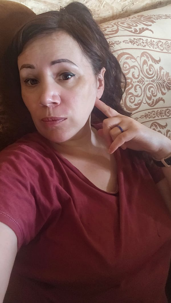 Casual selfie session at a rural Russian home, summer morning