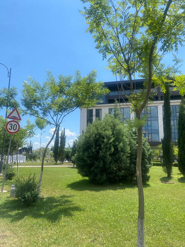 Sunny morning along Burgas Port and Sea Garden promenade