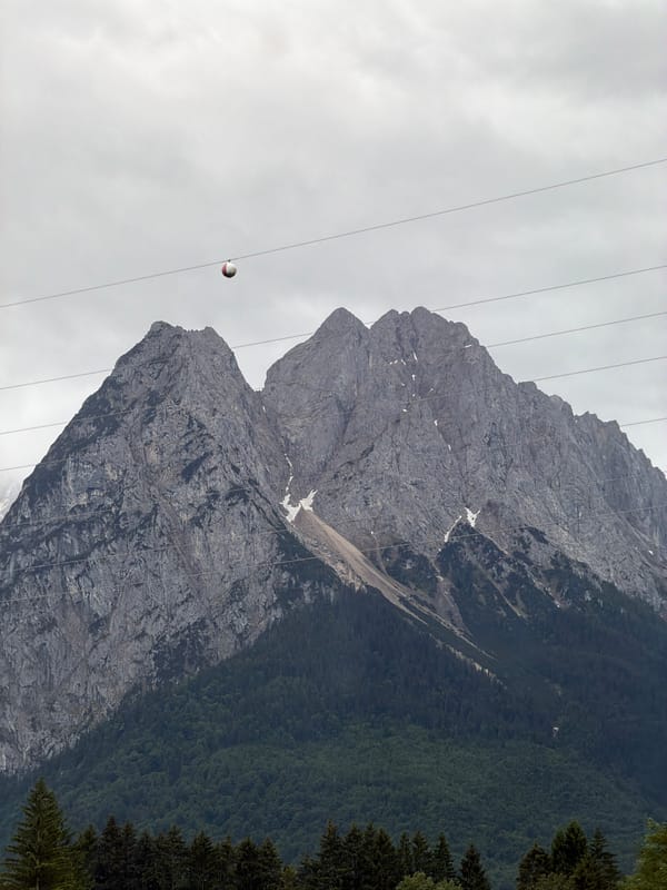 Early morning Alpine views captured in Garmisch-Partenkirchen under overcast skies