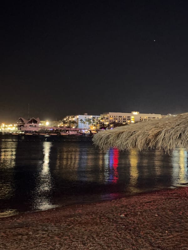 Quiet evening moments captured in Eilat waterfront and home