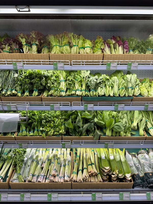 Early morning grocery shopping in Ubud, Indonesia