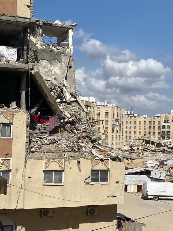 Extensive building damage, makeshift shelters documented in Khan Yunis