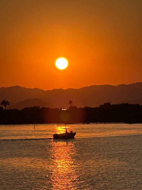 Golden hour on the Fethiye waterfront promenade