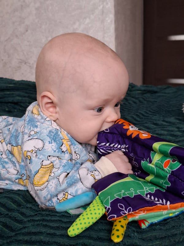 Young children captured in casual indoor moments