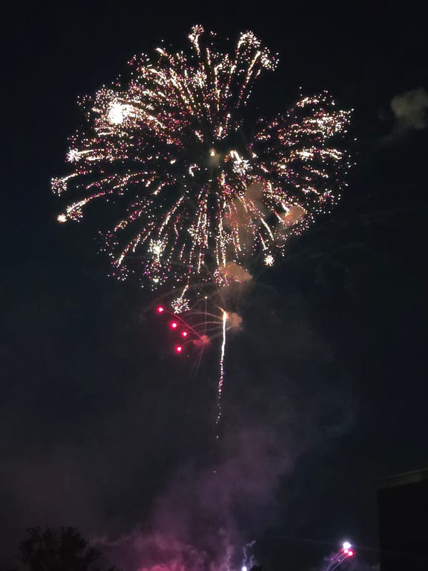Fourth of July fireworks burst over Johns Creek, Georgia