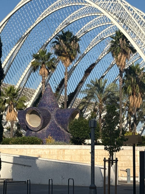 Tourists explore Valencia's City of Arts and Sciences complex